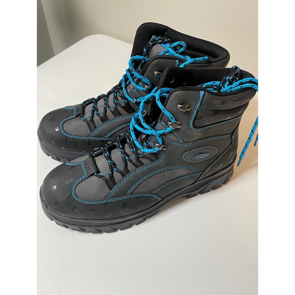 Lugz x Psychworld Ridge Boots Men's 9.5 Black Blue MRIDGED-0899 NWOT